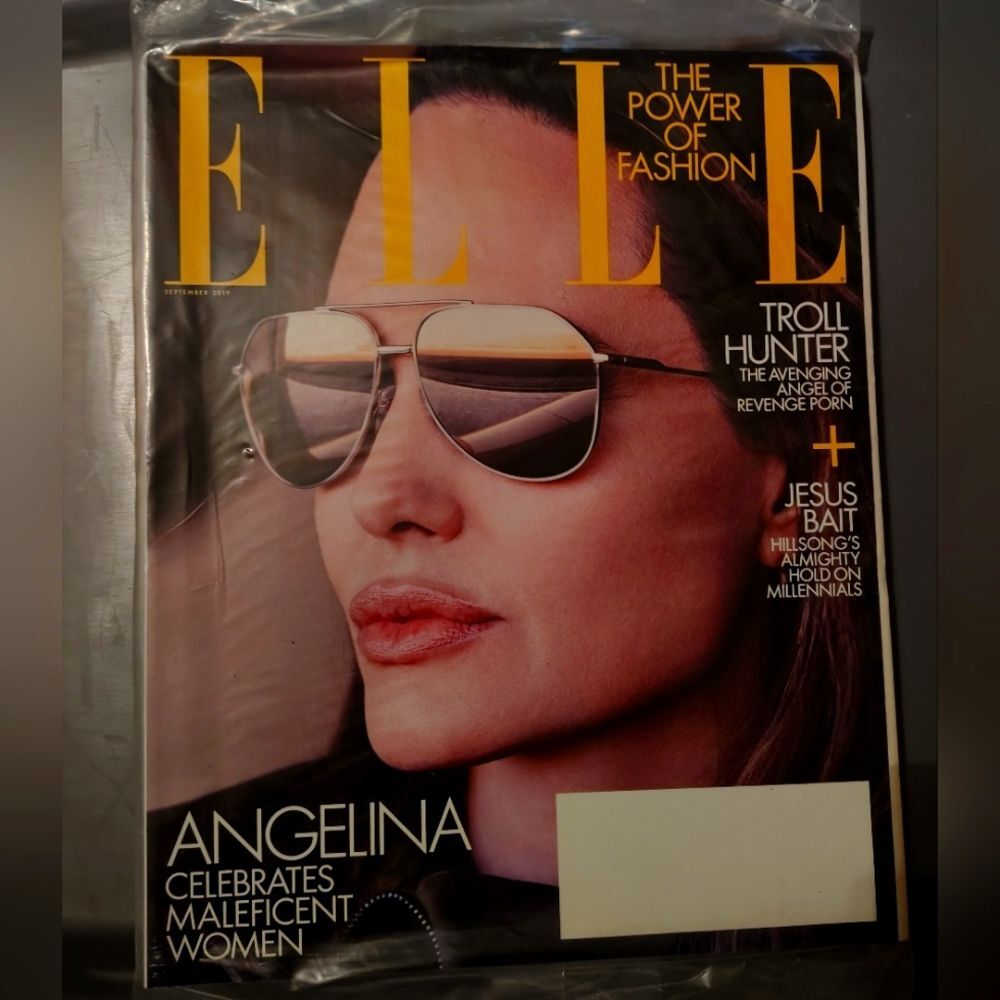 Elle September 2019 Angelina Jolie Celebrates Maleficent Women Magazine